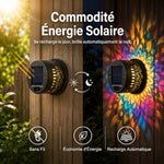 Charger l'image dans la galerie, ✨ Applique murale solaire mandala | Projecteur pour clôture de jardin extérieur 🪐🌌
