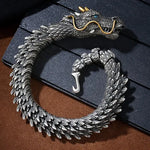 Charger l'image dans la galerie, 👑Bracelet vintage original fait main à la mode avec tête de dragon (2026)
