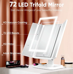 Charger l'image dans la galerie, Miroir de maquillage LED à trois volets

