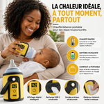 Charger l'image dans la galerie, BabyGO® : Chauffe-Biberon Portable Le Secret des Mamans Heureuses !
