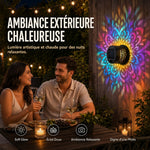 Charger l'image dans la galerie, ✨ Applique murale solaire mandala | Projecteur pour clôture de jardin extérieur 🪐🌌
