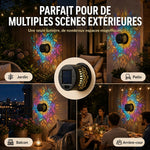 Charger l'image dans la galerie, ✨ Applique murale solaire mandala | Projecteur pour clôture de jardin extérieur 🪐🌌
