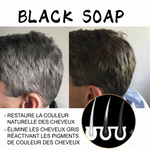 Charger l'image dans la galerie, Shampoing pour cheveux blancs afin de retrouver des cheveux noirs. Ce shampoing pour hommes hydrate en douceur les cheveux noirs et les rend soyeux
