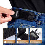 Charger l'image dans la galerie, ( 2 Pcs ) Ceinture élastique unisexe à crochet métallique, réglable, sans boucle, invisible pour hommes et femmes.
