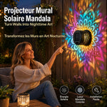 Charger l'image dans la galerie, ✨ Applique murale solaire mandala | Projecteur pour clôture de jardin extérieur 🪐🌌

