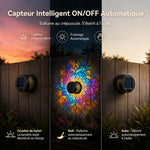 Charger l'image dans la galerie, ✨ Applique murale solaire mandala | Projecteur pour clôture de jardin extérieur 🪐🌌

