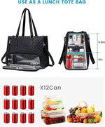 Charger l'image dans la galerie, Sac à lunch fourre-tout pour femme + portefeuille offert
