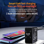 Charger l'image dans la galerie, 💥Chargeur ultra-rapide avec câble rétractable  3 en 1 GaN 120 W
