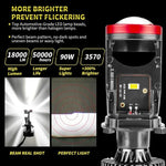 Charger l'image dans la galerie, 💡 Kit de phares LED Y7D H4 – 90 W ultra lumineux | 6 500 K | 18 000 lm chacun 💡
