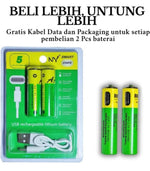 Charger l'image dans la galerie, Type C Rechargeable AA Batteries 800mWh (2 Pack)
